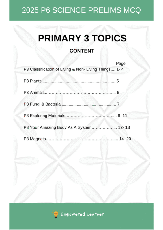 2025 P6 Science Topical Prelims MCQ 5