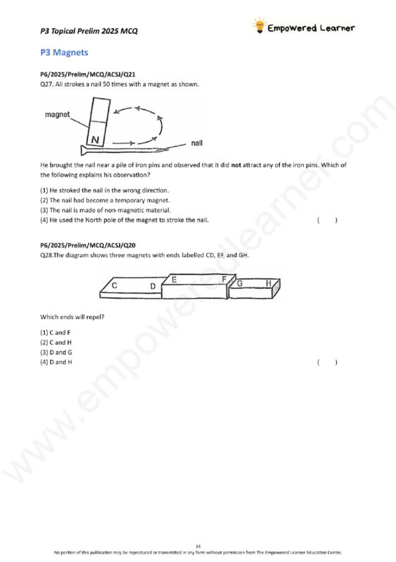 2025 P6 Science Topical Prelims MCQ webslidertopicalprelimp3sample